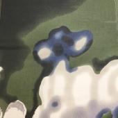 色块花朵雪纺印花面料