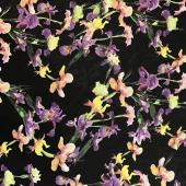 仿数码小碎花雪纺印花面料