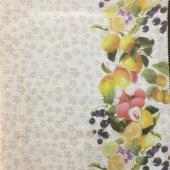 水果定位花印花面料