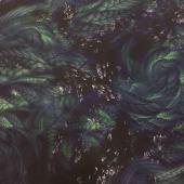 《现货》薰衣草梭织数码印花夹克棉衣面料