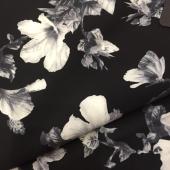 《现货》花朵梭织数码印花夹克棉衣面料