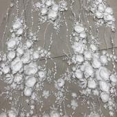 盘花绣花面料