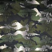 《现货》迷彩梭织数码印花夹克棉衣面料