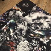 蝴蝶数码印花外套夹克风衣面料