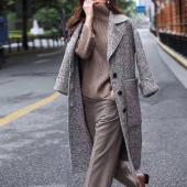 人字圈圈鱼骨织里童装女装小香外套
