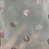 网布七彩烫金          彩色圆点烫金   烫金七彩圆点