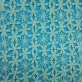 水溶花边满幅疋布白色绣品棉线柔软绣花图案