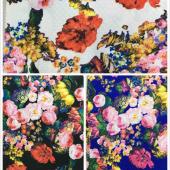菱形格提花印花