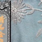 精品水溶金线绣花面料服装辅料