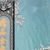 水溶精品金线绣花面料服装辅料