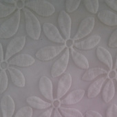 欧根纱绣花面料透视刺绣花边面料蕾丝GB14030