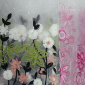 厂家直销现货全涤绣花布花朵