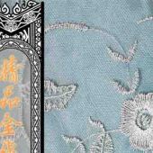 水溶精品金线绣花面料服装辅料
