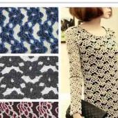 针织锦氨蕾丝面料 雪尼尔蕾丝面料