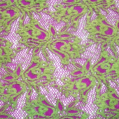 针织锦氨双色蕾丝经编面料弹力蕾丝服装面料 现货