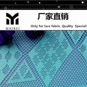【241涤纶无弹高档家纺蕾丝面料】F38新款连衣裙面料 定做7天出货