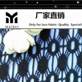 【241涤纶无弹高档家纺蕾丝面料】F31新款连衣裙面料 定做7天出货