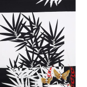 竹叶弹力贡缎服装面料