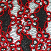 现货针织锦氨黑色弹力蕾丝服装面料