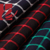 宏恩97106 TR田字格男女休闲西装西服上衣套装裙面料现货