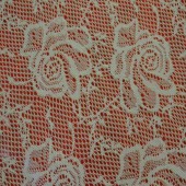 供应涤纶网布8804飘渺玫瑰花时尚女装面料裙装蕾丝衫面料促销热卖