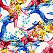 厂家直销 数码印花女装时尚面料