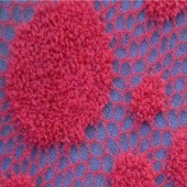 现货供应涤纶毛圈网布A8047有光大小圆女装童装秋冬款服装面料