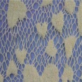 现货供应涤纶毛圈网布B8869大小心形时尚秋冬女装童装蕾丝面料