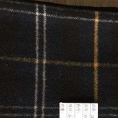 羊绒粗纺双面顺毛呢料冬装面料