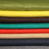 亚麻人棉平纹弹力混纺染色布 10sx10s