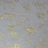 供应网眼布烫金烫银 30眼底布烫金烫银太阳花图案加工品