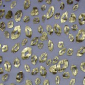 供应欧根纱烫金烫银 加密无光欧根纱嘴唇图案烫金烫银加工品