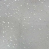 供应欧根纱烫金烫银 加密无光欧根纱密五角星烫金烫银加工品