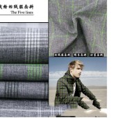 厂家直销 羽绒服面料 染色涤纶面料 棉衣男装五线格用布料 爆款