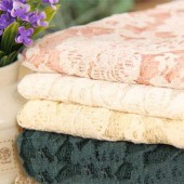 针织经编锦棉双色现货服装蕾丝面料