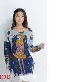 服装用布卡通人物工厂直批法国羊绒定位花印花面料厂家直销