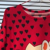 2015kitty花型服装用布 工厂直批法国羊绒印花面料厂家直销