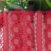 现货供应高档时尚女装锦氨纶蕾丝面料 6810