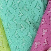 现货供应高档时尚女装锦氨纶蕾丝面料 6825