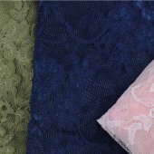 现货供应高档时尚女装锦氨纶蕾丝面料 6833