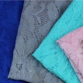 现货供应高档时尚女装锦氨纶蕾丝面料 6836