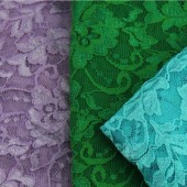 现货供应高档时尚女装锦氨纶蕾丝面料 6846