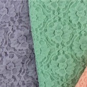 现货供应高档时尚女装锦氨纶蕾丝面料 6849