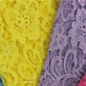 现货供应高档时尚女装锦氨纶蕾丝面料 6854