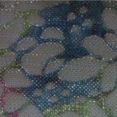 时尚针织压花印花一体面料 服装服饰春夏秋季度实用布料 足米销售