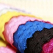 现货供应 全涤欧根纱玲珑格 时尚女装女裙面料 厂家直销