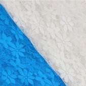 现货供应高档时尚女装锦氨纶蕾丝面料 6911