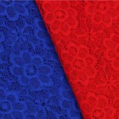 现货供应高档时尚女装锦氨纶蕾丝面料 6913