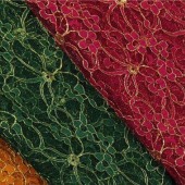 现货供应高档时尚女装锦氨纶蕾丝面料 6930