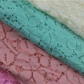 现货供应高档女装锦棉股线蕾丝面料 6975#